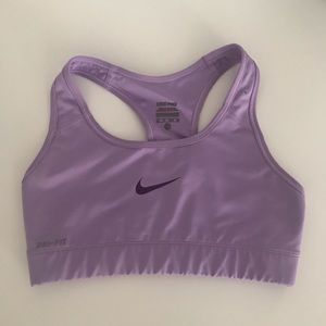 Purple nike sports bra